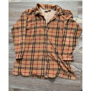 Jason‎ Maxwell velour button up top size large